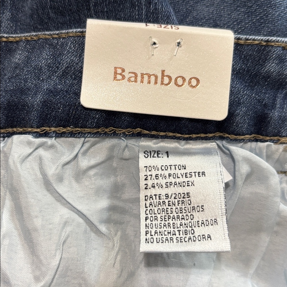 Bamboo super soft rayon jeans, size 1, NWT. - Picture 3 of 9